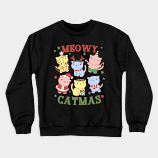 Kawaii Meowy Catmas Crewneck Sweatshirt